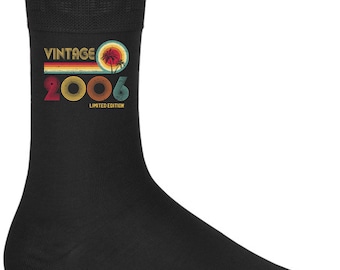 Socks 18th Birthday Gifts For Men Or Women Vintage 2006 Limited Edition 18 Years Old