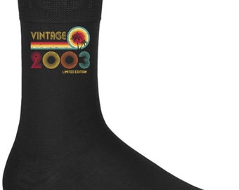 Socks 21st Birthday Gifts For Men Or Women Vintage 2003 Limited Edition 21 Years Old