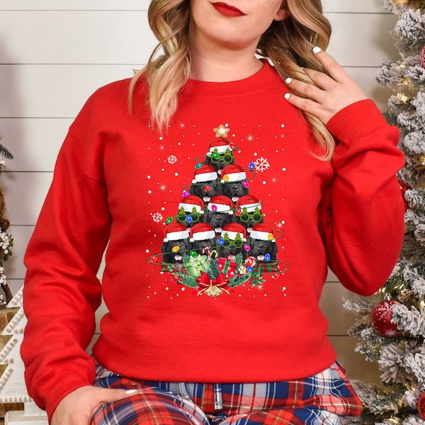 Newfoundland Dog Gifts Xmas Christmas Adult & Kids Sweatshirt Jumper Tree Santa Lover
