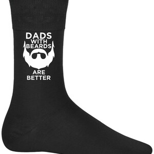 Cadeaux fête des pères Chaussettes fantaisie pour hommes Chaussures pour hommes Cadeaux d'anniversaire pour papa Les papas barbus sont mieux