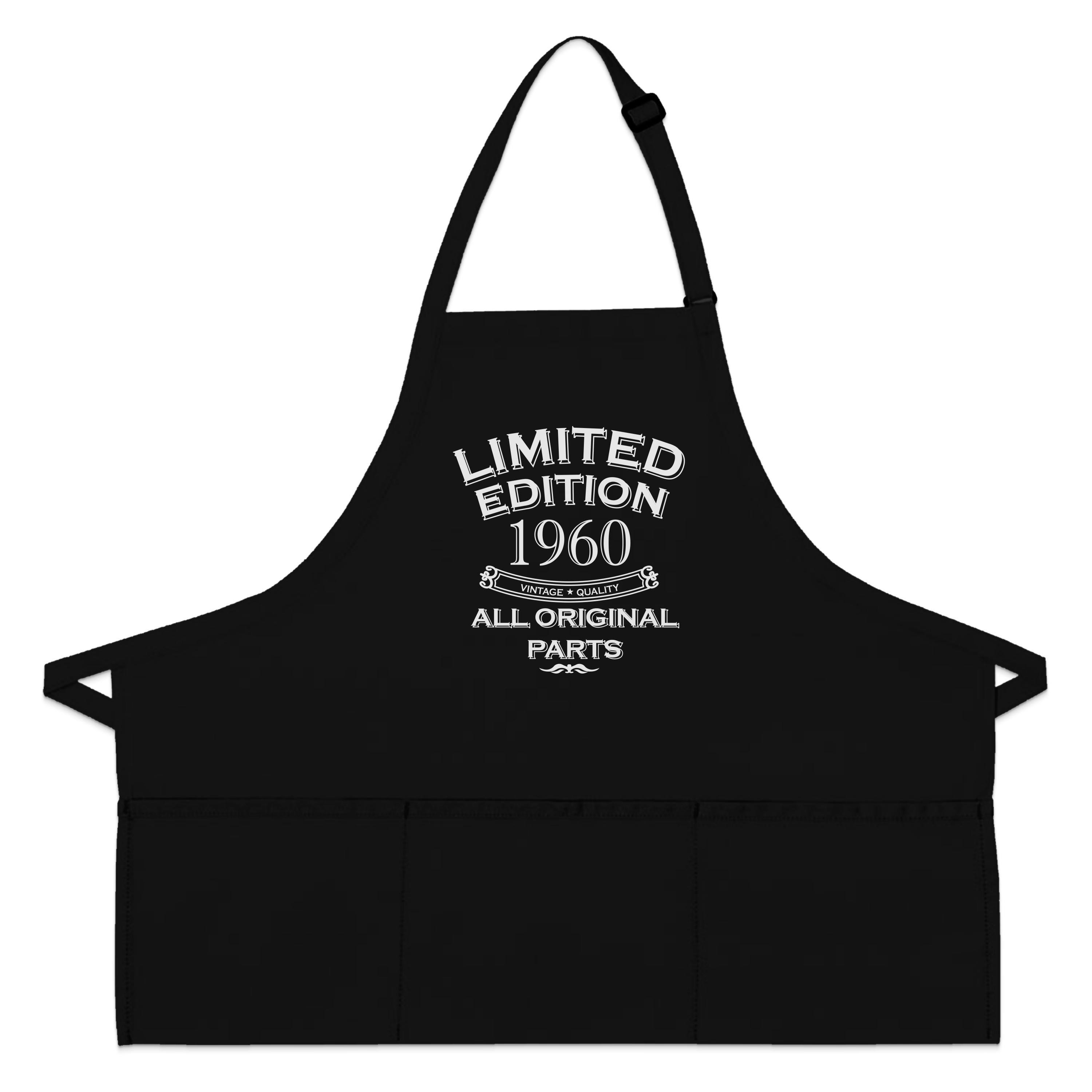 65th Birthday Gift Born 1960 Funny Cooking Apron BBQ Master Grill
