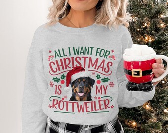 Xmas Sweater Christmas Sweatshirt Festive Sweater for Dog Lover