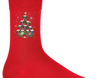 Calcetines Boxer Calcetines De Navidad Secret Santa Dog Calcetines