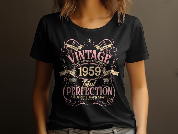 Vintage October 1959 Designs 60 Years Old Tee 1959 Birthday T-Shirt Vintage October 1959 Designs 60 Years Old Tee 1959 Birthday T-Shirt