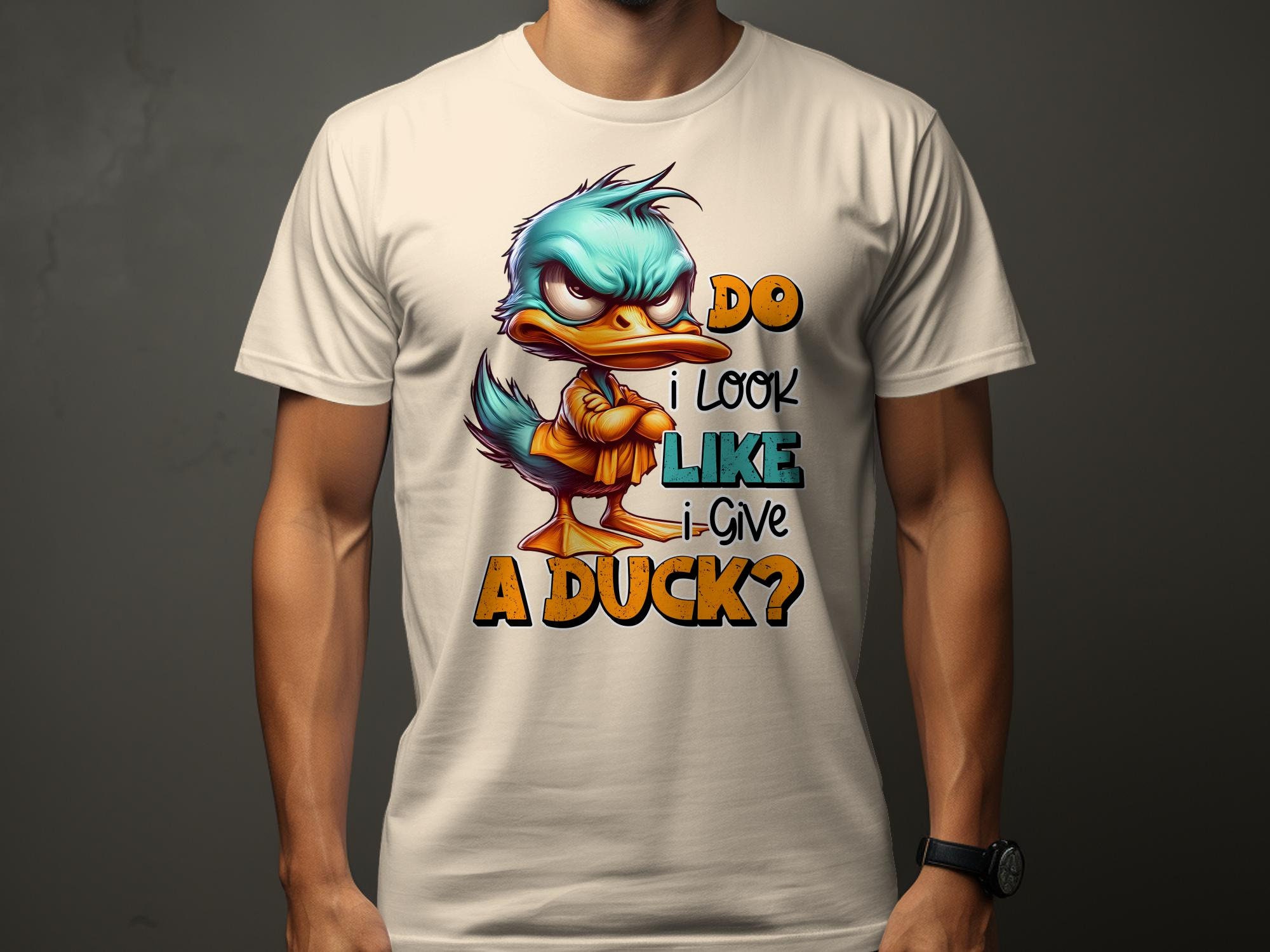 Funny Sarcastic Duck T-shirt, Unisex Do I Look Like I Give A Duck