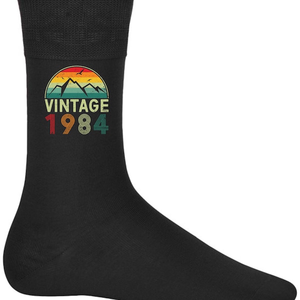 Cadeaux 40e anniversaire de chaussettes pour homme ou femme vintage 1984 40 ans