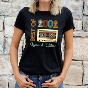 Womens 22nd Birthday Gifts For Mam T Shirt Gift Present Limited Edition Best Of 2002 22st Birthday Gift For Her