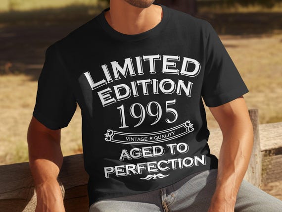 30th Birthday Shirt Vintage 1995 Shirt 30th Birthday Gift for Men 30th Birthday Gifts Short Sleeve T Shirt Funny 30th Birthday Tee