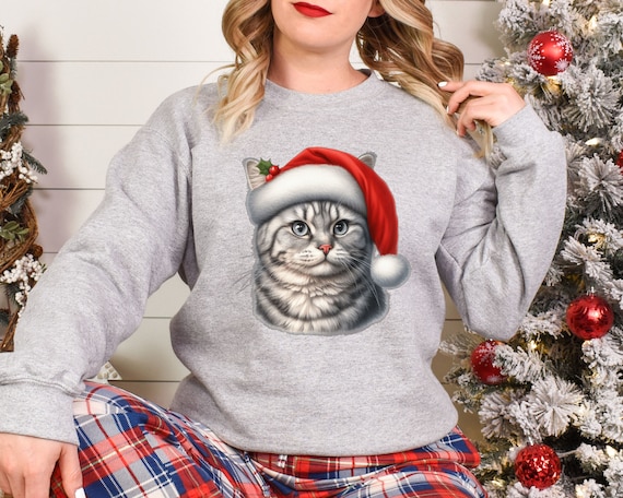 Mens cat christmas jumper deals