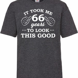 66歳の誕生日プレゼント メンズ ヘザー T シャツ トップ シャツ ギフト プレゼント シックスティシックス こんなに素敵になるのに 66 年かかりました 面白い T シャツ 66 歳のお誕生日おめでとう