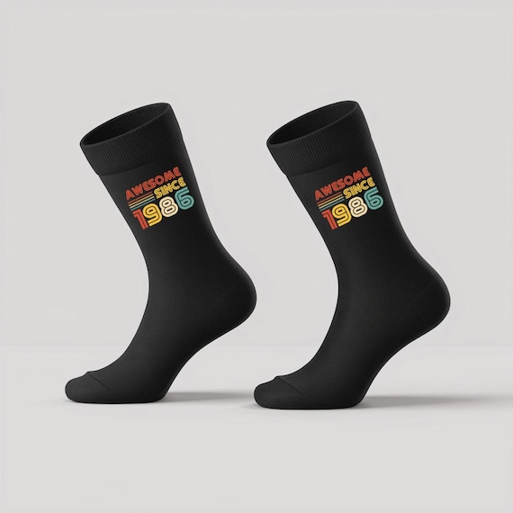 40th Birthday Socks Born In 1986 40 Years Old Gifts Awesome Since 1986 Funny Socks Forty Birthday Present Special Custom Socks Unique Socks