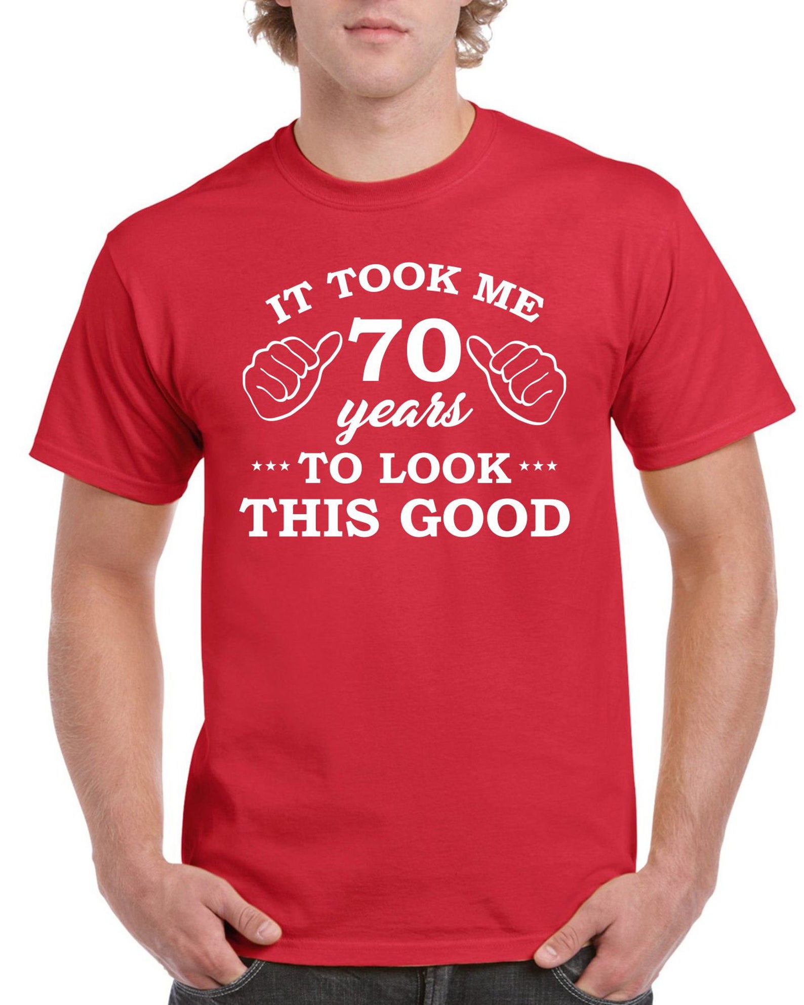 Mens 70th Birthday T Shirt Top Shirt T Present Seventy It Etsy 