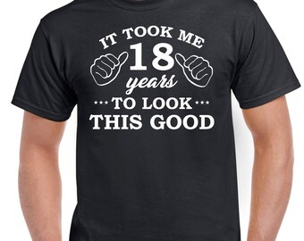 18 Anni Maturati Alla Perfezione Idea Regalo 18° Compleanno T-shirt da uomo con stampa posteriore