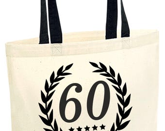 Sac 60e Anniversaire Femme 1965 - Fourre-tout + Trousse Cosmétique + Poster Vintage, Cadeau Millésime Personnalisé