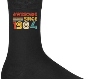 Socks 40th Birthday Gifts For Men Or Women Awesome Since 1984 #2 40 Years Old