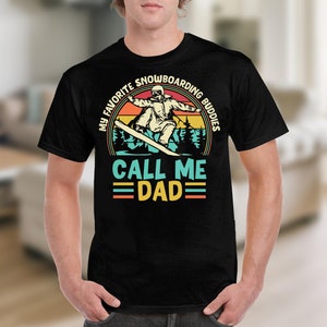 Snowboarding Dad T-Shirt, Retro Snowboarder Graphic Tee, Father's Day Gift, Cool Dad Apparel