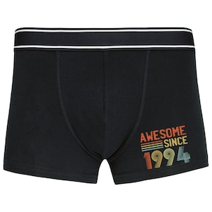 30th Birthday Gifts Mens Boxer Shorts 30 Years Old Born In 1994 Mens Underwear Men Briefs Awesome Since #1