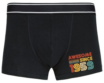 65th Birthday Gifts Mens Boxer Shorts 65 Years Old Born In 1959 Mens Underwear Men Briefs Awesome Since #2