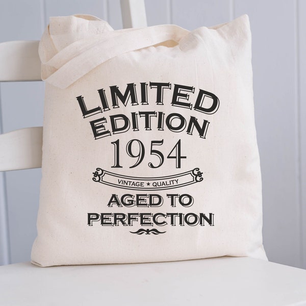 70th Birthday Gift For Women 70th Tote Bag 1954 Gifts Tote Bags For Women Tote Bags Canvas Tote Bags Uk 70th Birthday Bag 70th Tote Bags