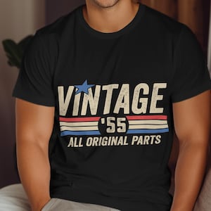 Custom Birthday T-Shirt, Vintage Year Shirt, Personalised Birthday, All Ages T Shirt, Unique Birthday Present, Birthday Gift TShirt