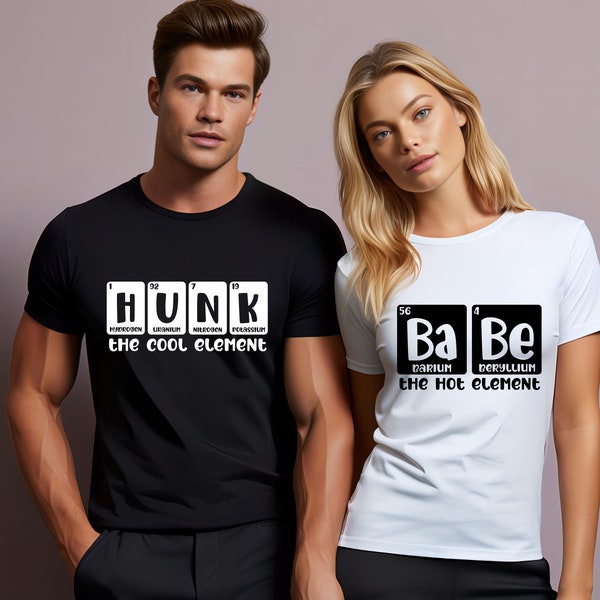 His And Hers Gifts Matching Couples Shirt Mr And Mrs T-Shirt Hunk & Babe