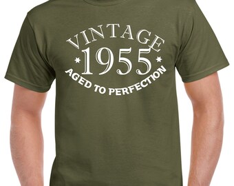 T-shirt 70 anni 1955 compleanno vintage retrò