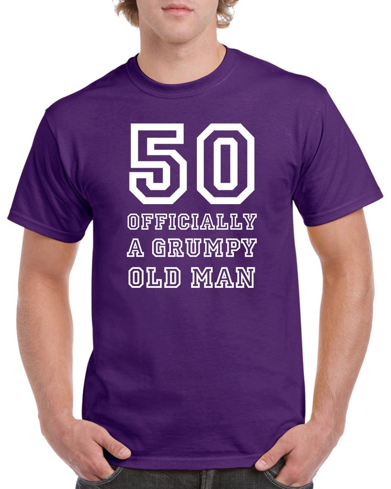 Mens 50th Birthday T Shirt Top Shirt Gift Present Fifty 50 Etsy