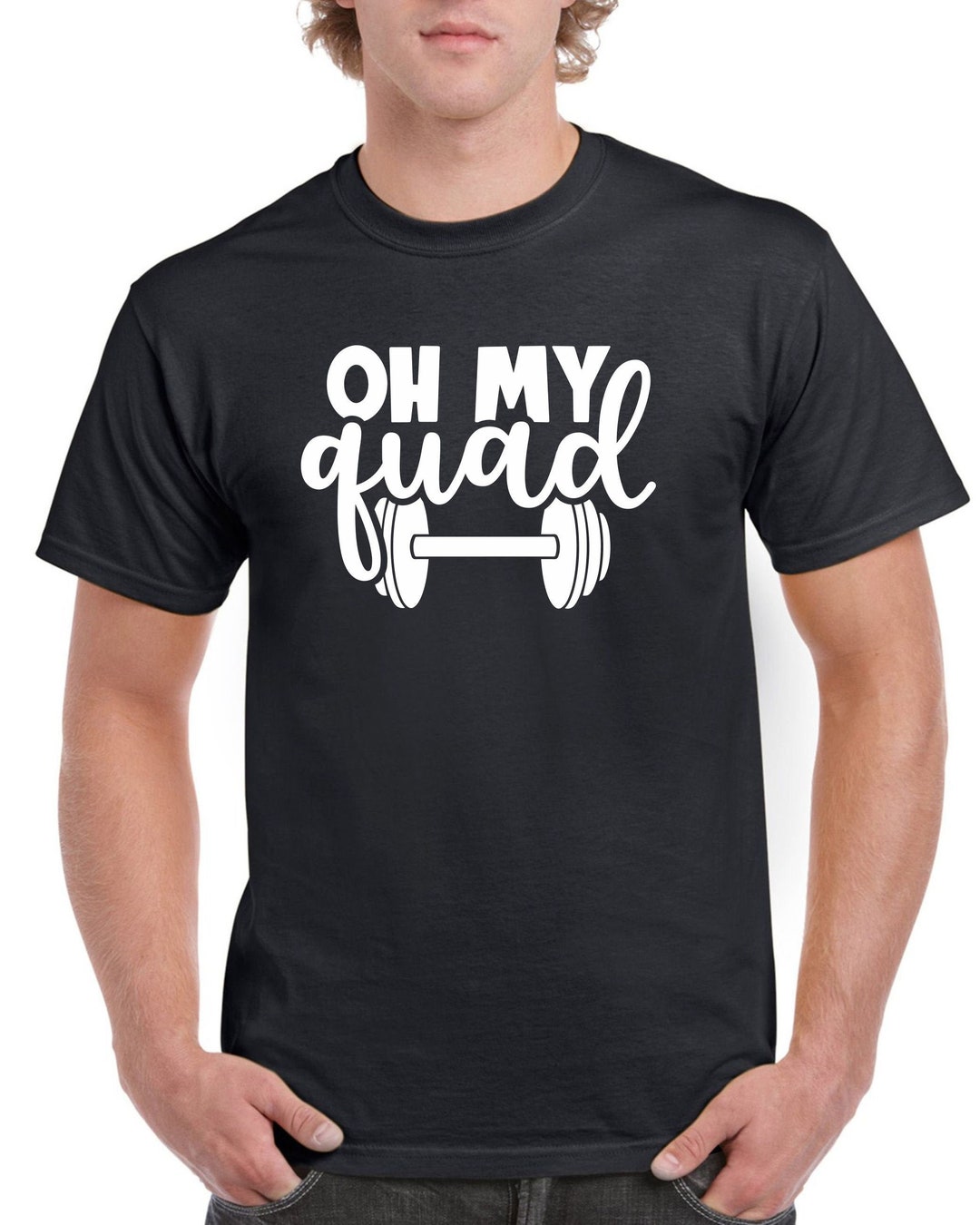 T-shirt Humour Gym "Fit Ish" - Marque Gildan, Coton, Coupe Loose, Neuf Sur Commande