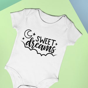 Baby Bodysuit Sweet Dreams Funny Baby Vest Baby Shower Gift New Baby Gift Baby Onesie