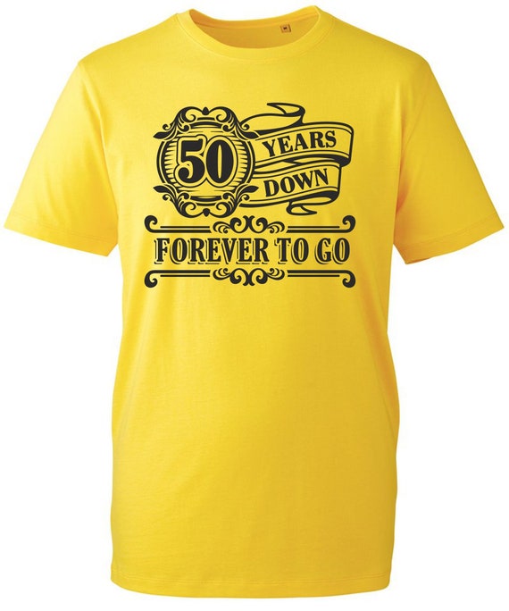 50.o regalo de cumpleaños para hombre Cincuenta 50 años de edad Down  Forever To Go Año 1973 Camiseta divertida Camiseta 50.o Regalos -   México