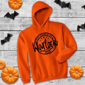 Halloween Proud Member Of The Warlock Club Halloween Costume Party Hoodies Unisex Hoody For Men & Women Cotton And Polyester