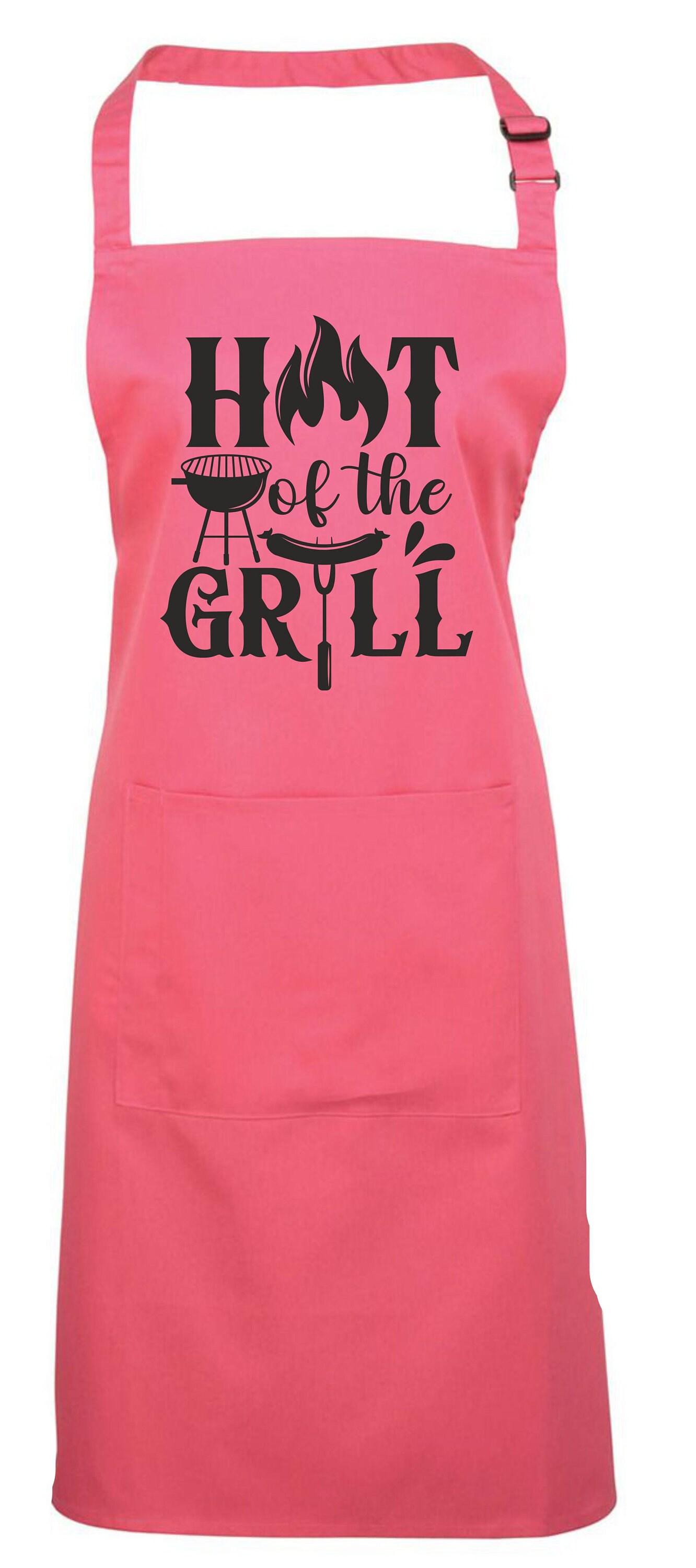 Bbq Apron Cooking Apron With Pocket Hot Of The Grill Mens Etsy