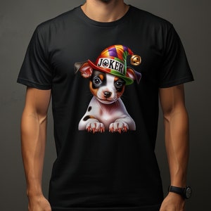 Miniature Pinscher Dog Pup Jester Hat Design Dog Lover Gifts Present For Mans Best Friend Pet Gift Dog Design T Shirt Hoodie Sweatshirt