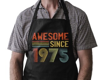 Grembiule Divertente Da Uomo Con 2 Tasche – Nero Regolabile – Per Cucina, Barbecue E Grigliate – Idea Regalo Per Papà