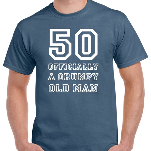 Mens 50th Birthday T Shirt Top Shirt Gift Present Fifty 50 Etsy