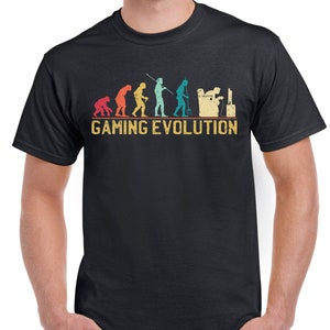 Top Gift T-Shirt for Dad: Evolution of Gaming One Sports Cotton Comfort