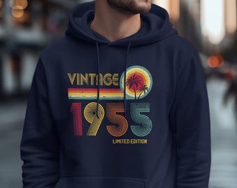 Vintage 1955 Limited Edition T-Shirt Sweatshirt Hoodie 70th Birthday Gift for 70 Years Old Born In 1955