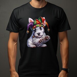 Schotse Terriër hond pup Jester Hat ontwerp hondenliefhebber geschenken aanwezig voor Mans beste vriend huisdier cadeau hond ontwerp T-shirt hoodie sweatshirt