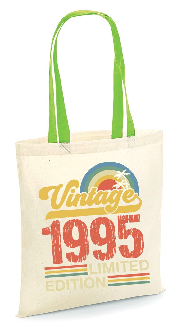 Vintage 1995 Limited Edition Tote Bag, 30th Birthday Gift