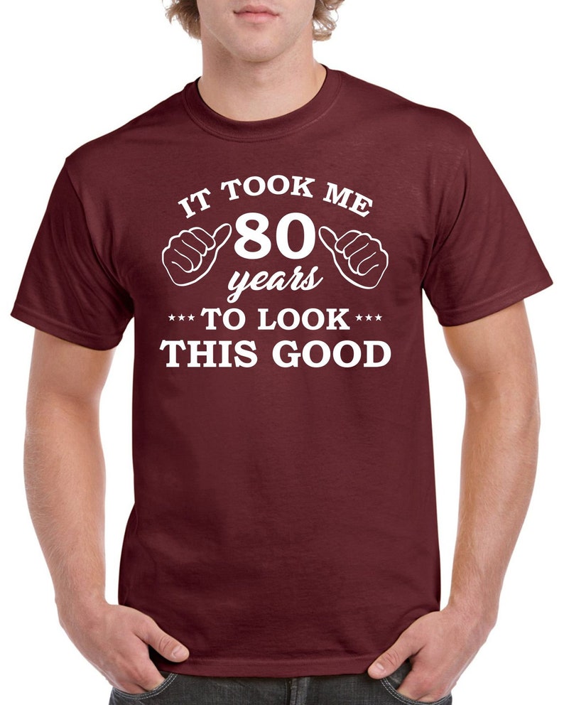 Mens 80th Birthday T Shirt Top Shirt 80th Gifts 80th Gift | Etsy