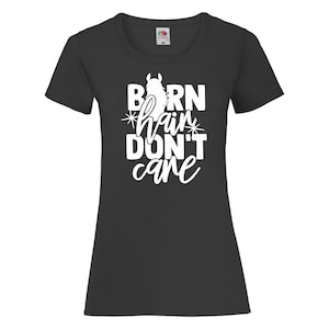 Barn Hair Dont Care Womens Ladyfit T Shirt Paardrijden Jumping Hippische