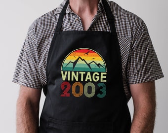 Baking Apron 21st Birthday Gifts Cooking Apron 21 Years Old Gift Kitchen Born In 2003 Vintage