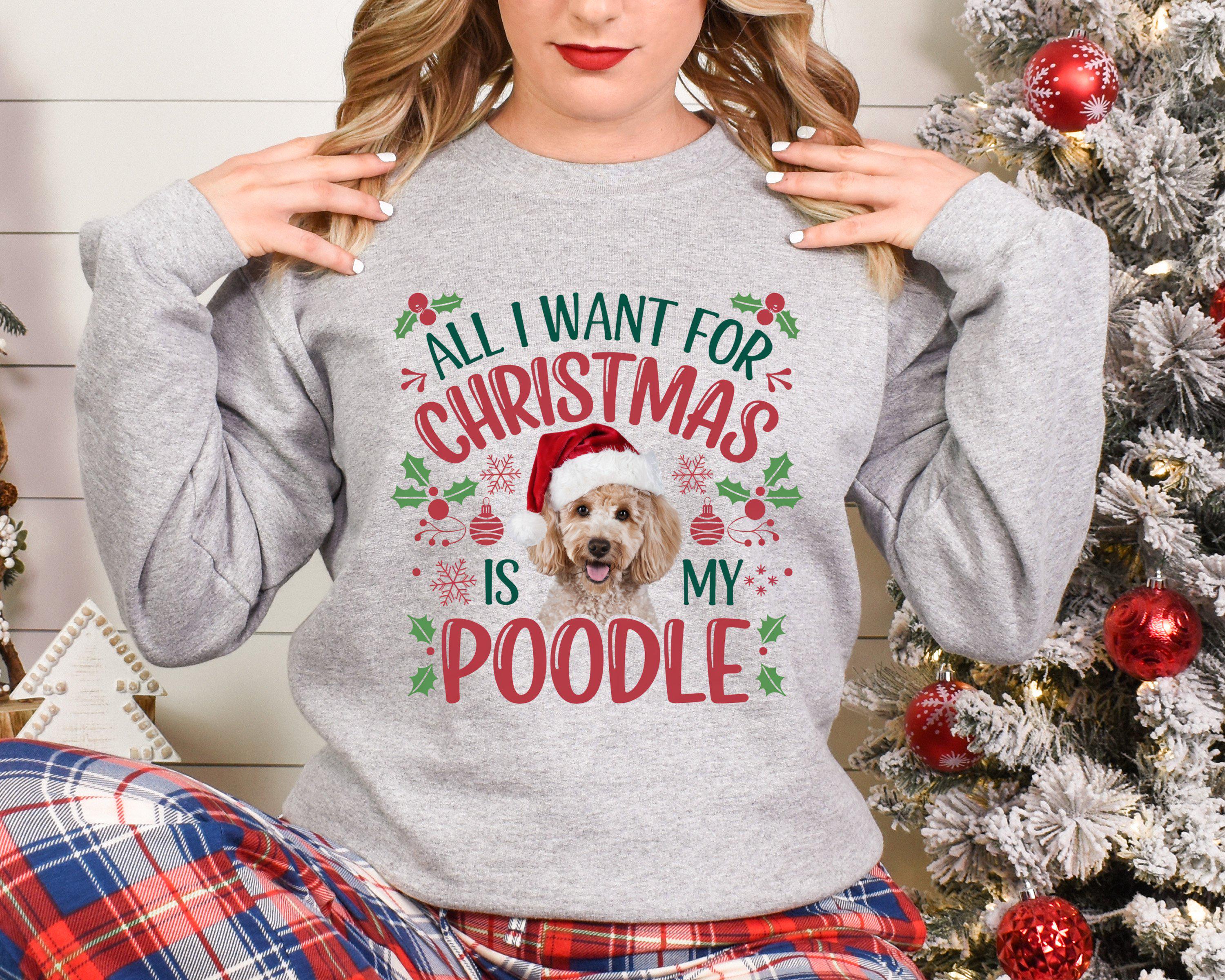 Poodle ugly christmas sweater deals