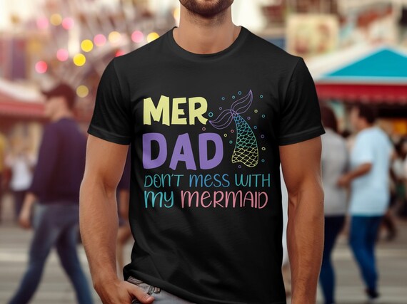 Mens Funny Merdad Matching Mermaid Family Cool Shirts Father Day Mens Funny Merdad Matching Mermaid Family Cool Shirts Father Day