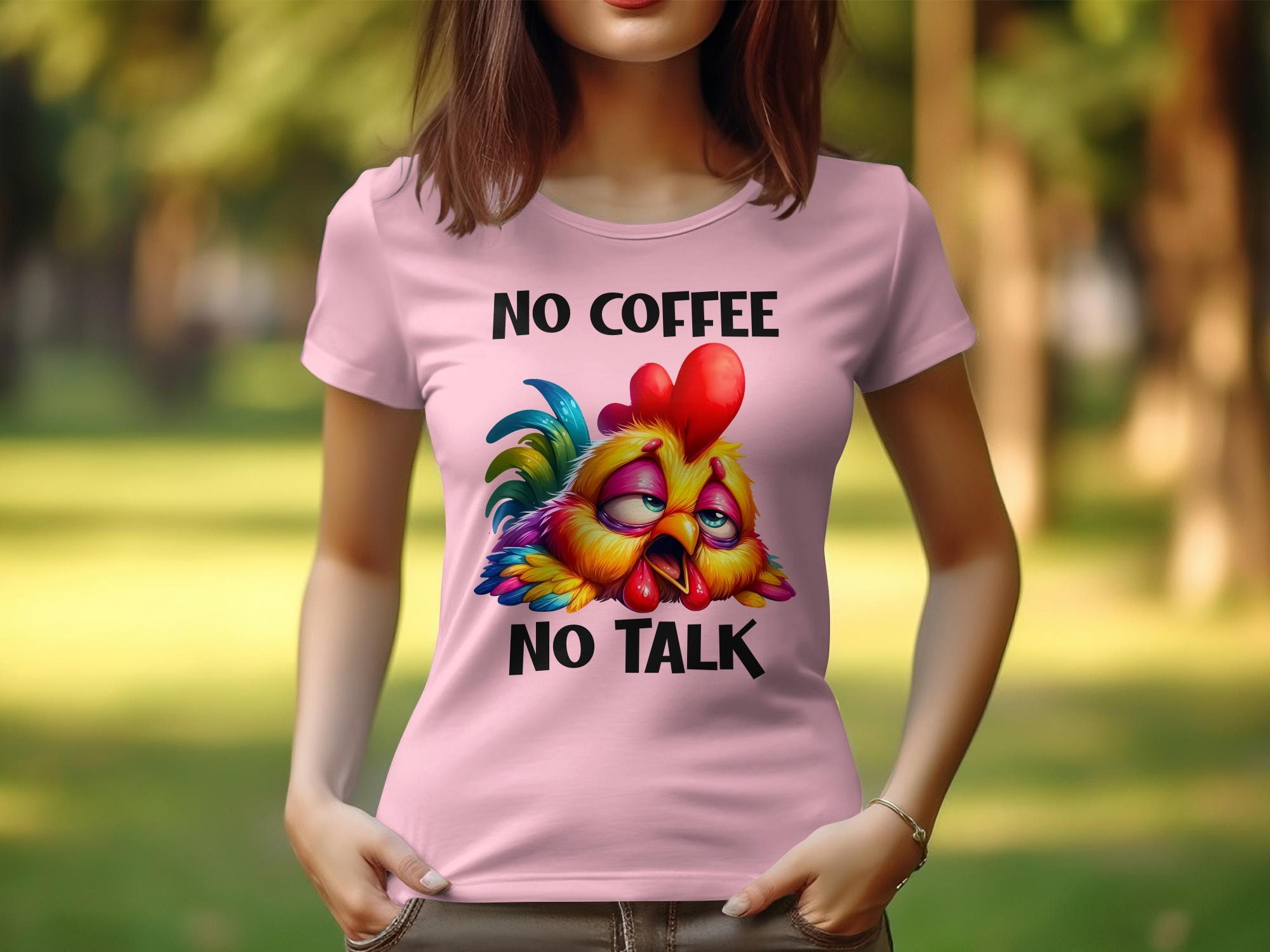 Women's Chicken Whisperer T-Shirt - Floral Rooster Graphic Short Sleeve Tee - Soft Cotton Blend Top (Black, Size L)