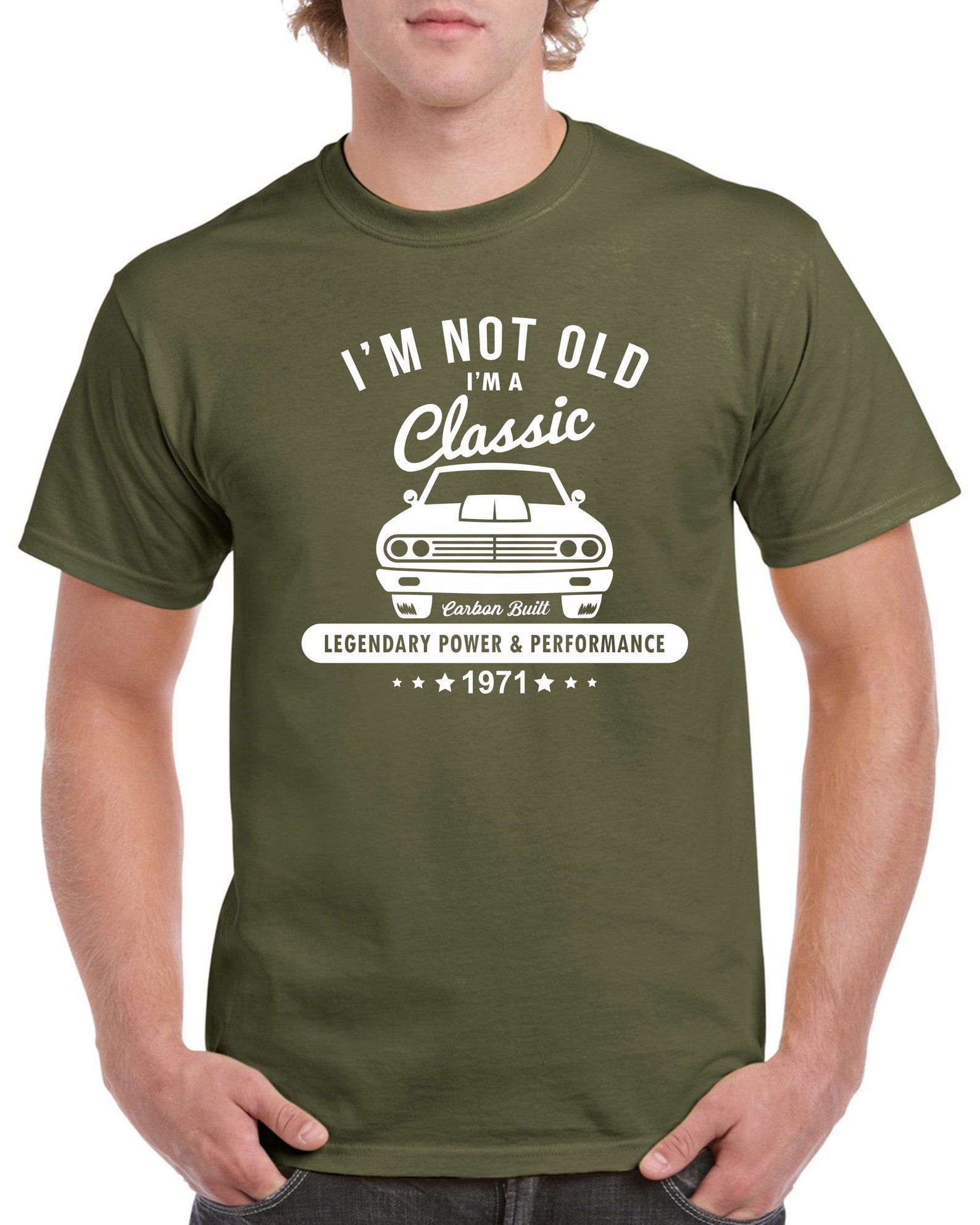 Mens 50th Birthday T Shirt Top Shirt Gift Present Fifty Im Not Etsy