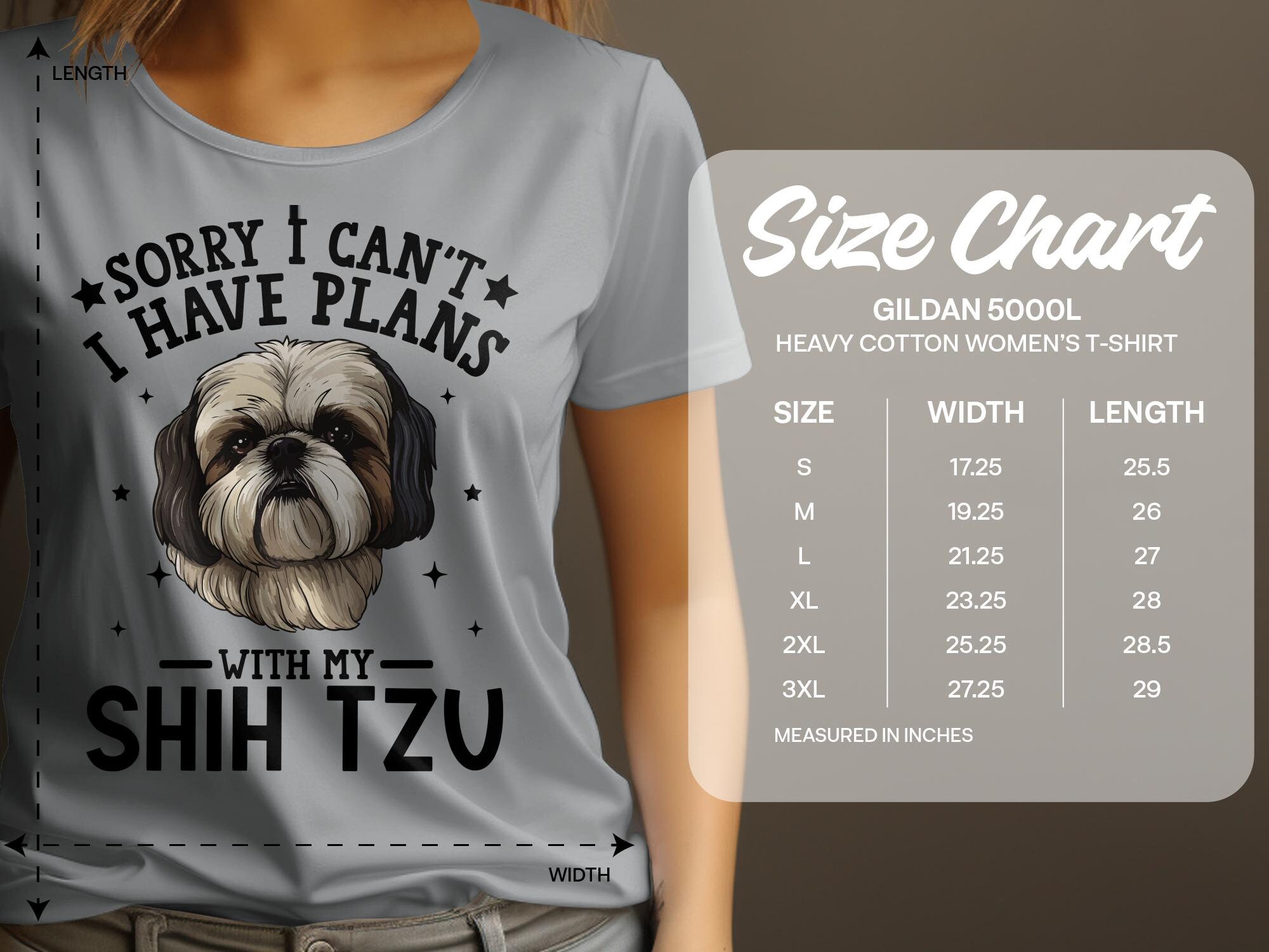 Dog T Shirt Sorry I Can't I Have Plans Shih Tzu T-shirt for Dog