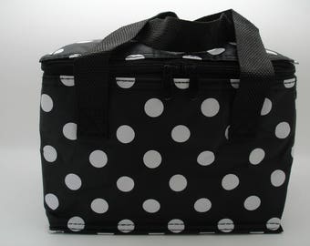 polka dot lunch bag