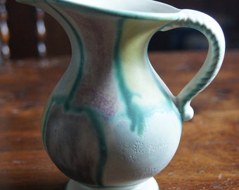 Pretty Porcelain Pastel-Coloured Vintage Jug.