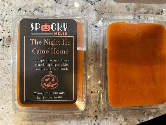 The Night He Came Home Wax Clamshell | Pumpkin Pecan Waffles | 2.5 Oz Wax | Spooky Gifts | Halloween Gifts | Ghost | Scary Wax Melts
